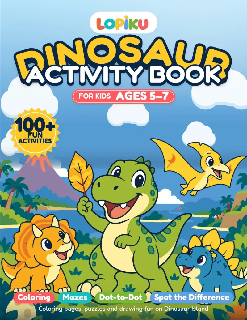 Couverture : Dinosaur Activity Book