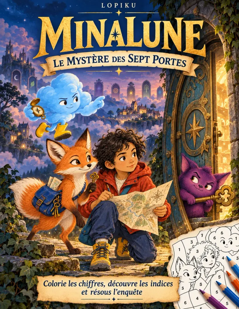 Couverture : Minalune : Le mystère des sept portes